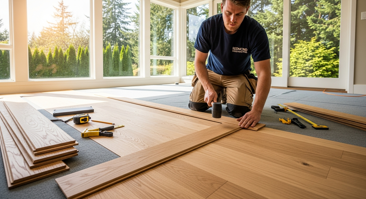 Middle image for Expert Hardwood Flooring Installation Services in Redmond: What You Need to Know