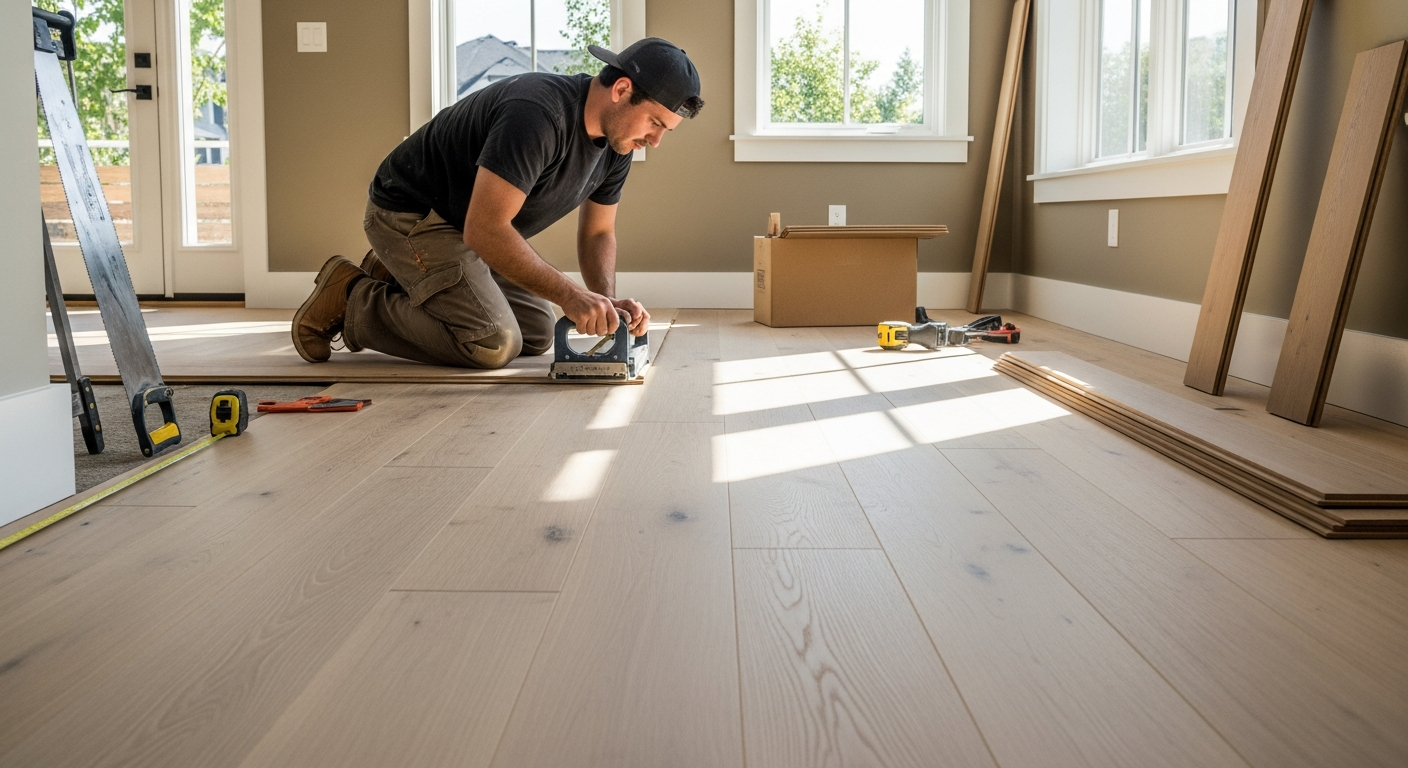 Middle image for Cost-Effective Hardwood Flooring Installation in Sammamish