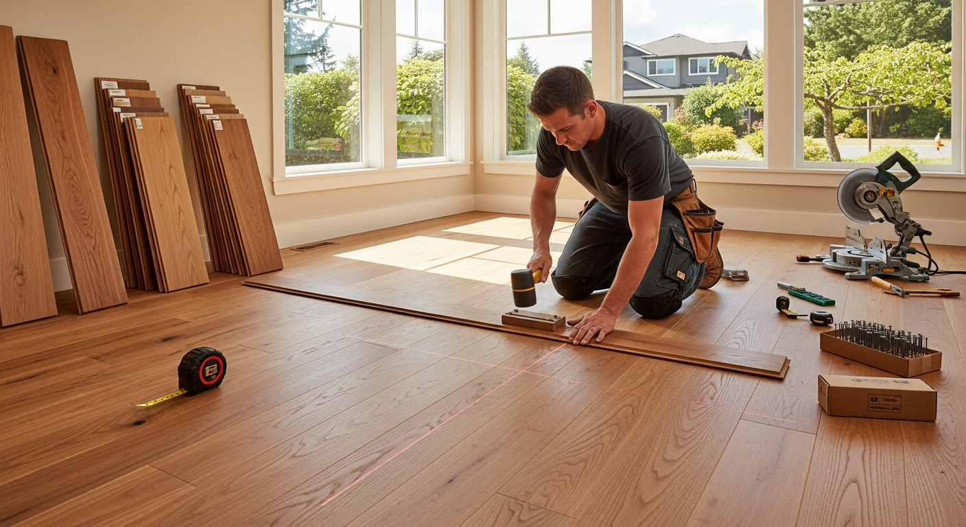 Transform Your Redmond Home with Professional Hardwood Flooring Installation