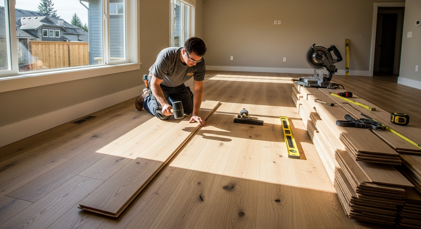 Middle image for Transform Your Redmond Home with Professional Hardwood Flooring Installation
